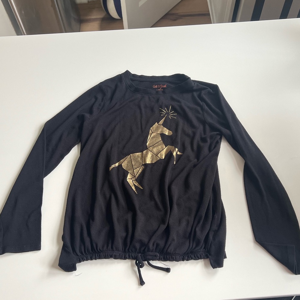 Cat & Jack Girls Long Sleeve Shirt L 10/12
